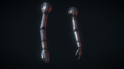 Separate rigged Robot Arms, made for VR anatomy, bot, robo, cyberpunk, vr, wrist, arms, hands, fingers, android, robot-hand, vr-ready, vr-game, scifi, low, poly, sci-fi, robot, hand, robot-arms, sci-fi-hand, vr-hand, vr-hands, vr-arms