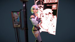 Lucy Kushinada Cyberpunk: Edgerunners 3D Fanart