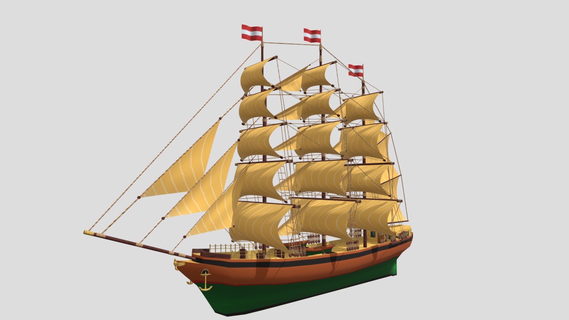 Boat 17 - Download Free 3D model by gogiart (@agt14032013) 3d model