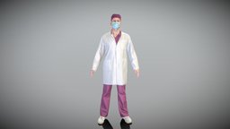 Medical doctor ready for rigging 391 surgical, doctor, nurse, hospital, science, uniform, mask, surgery, medicine, malecharacter, apose, readyforanimation, photoscan, realitycapture, photogrammetry, lowpoly, scan, man, medical, male, highpoly, scanpeople, deep3dstudio, coronavirus, covid-19, realityscan