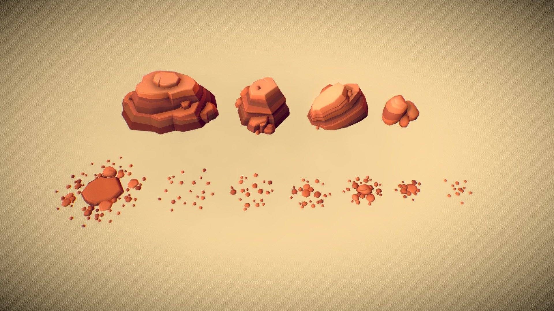 Canyon rocks for Tombstar - Canyon Rocks - Preview - 3D model by BitGem 3d model