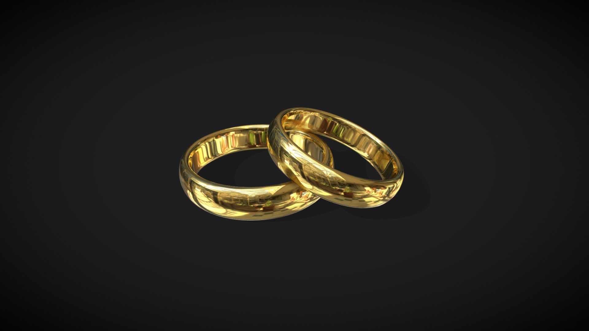 Fairly low poly to look pretty smooth. Textured in 4k res. Two separatable elements (big and small ring) 3d model