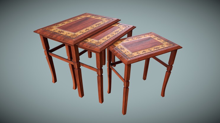 Nested Table - Download Free 3D model by Francesco Coldesina (@topfrank2013) 3d model