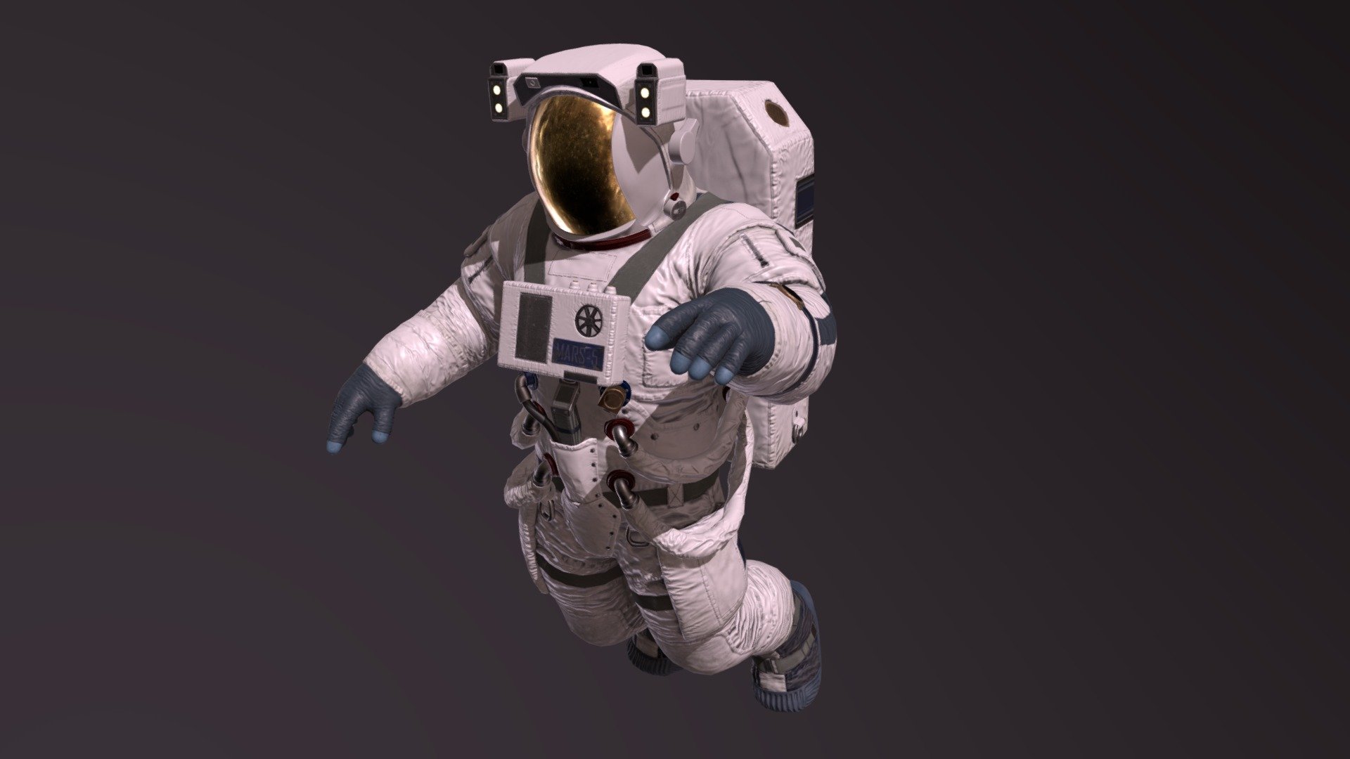 Hello,
I present to you the character of an astronaut 3d model