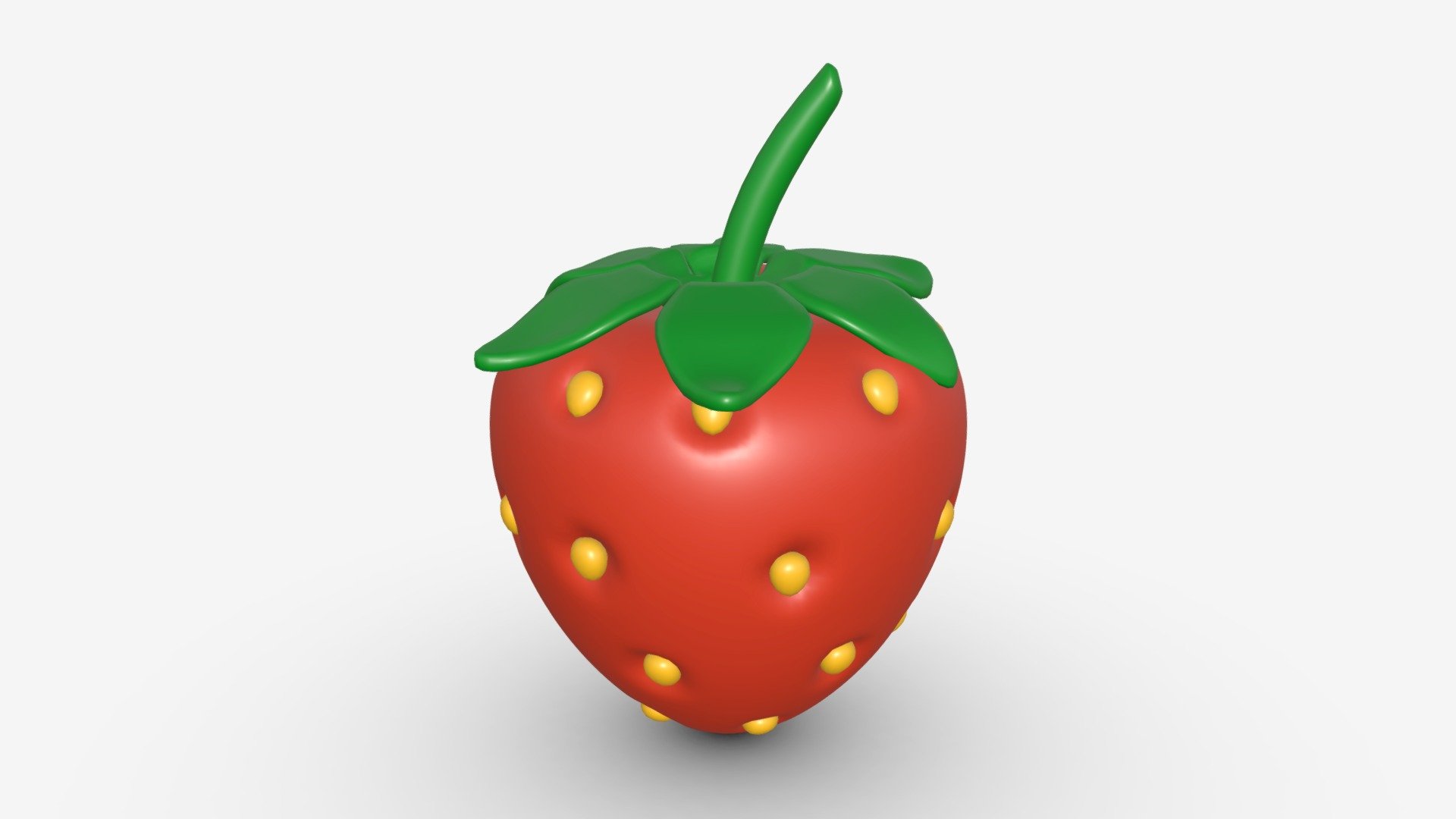 Stylized strawberry - Buy Royalty Free 3D model by HQ3DMOD (@AivisAstics) 3d model