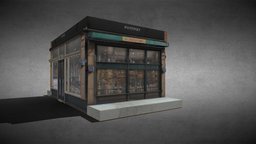 CONVENIENCE STORE NEW_YORK drink, food, new, free3dmodel, newyorker, free, 3dmodel, shop, uvprojection, conveniencestore, oldshop, newyorkshop