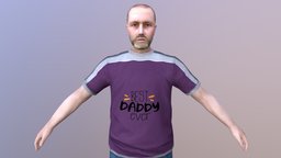MAN 44 -WITH 250 ANIMATIONS body, hair, boy, people, tattoo, scar, young, realistic, old, movie, gentleman, father, gents, mens, men, dad, bald, grandfather, daddy, rigged-character, maya, character, unity, cartoon, 3dsmax, blender, lowpoly, man, animated, male, c4d, rigged, highpoly, humanpeople, beared