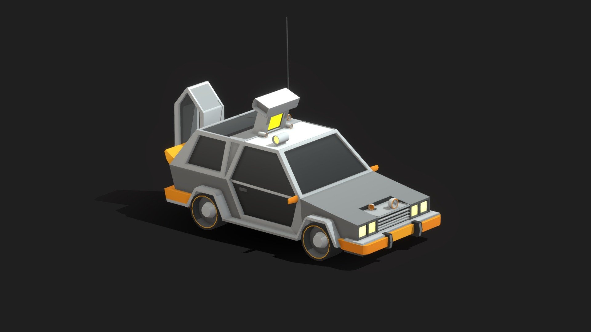 Cartoon Low Poly Cyberpunk vehicle. 
- Uvw Textured (baked)
-Created with Cinema 4d
-2920 Polygons - Cartoon Low Poly Futuristic Car - Download Free 3D model by antonmoek 3d model