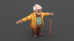 The Character of the Lawyer mobilegames, maya, character, handpainted, low-poly, texture, lowpoly