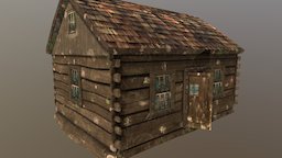 Rustic Post-Apocalyptic Cabin wooden, monsters, apocalyptic, post-apocalyptic, apocalypse, rustic, cabin, survival, scary, old, woods, terror, zombies, wood, horror