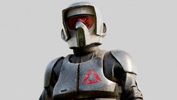 Reconnaissance-Trooper (Rigged) trooper, armour, soldier, downloadable, clonetrooper, soldier-sci-fi, character, pbr, starwars, clothing, gameready, gamereadycharacter