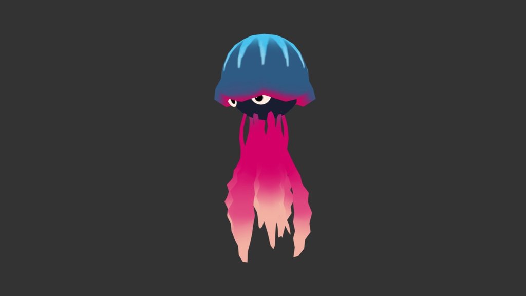 Just a jelly. This one is going to be animated via shaders 3d model