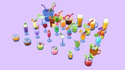 Lowpoly Cocktail Pack