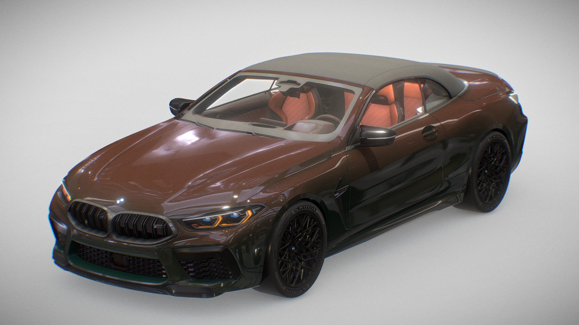 BMW M8 Convertible - 3D model by ardasener 3d model