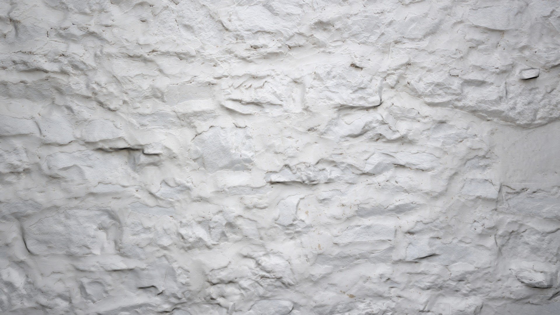 (Baked)_White painted stone wall - Buy Royalty Free 3D model by yelizegi 3d model