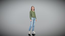 Young woman walking in casual outfit 396 cute, style, archviz, scanning, people, , fashion, walking, young, jeans, realistic, woman, realism, outfit, sneakers, hoodie, peoplescan, femalecharacter, photoscan, realitycapture, photogrammetry, lowpoly, female, human, highpoly, hoodie-clothes, scanpeople, deep3dstudio