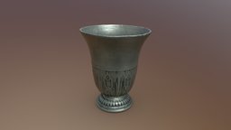 Pewter Cup medieval, drinking, pewter, glass, cup
