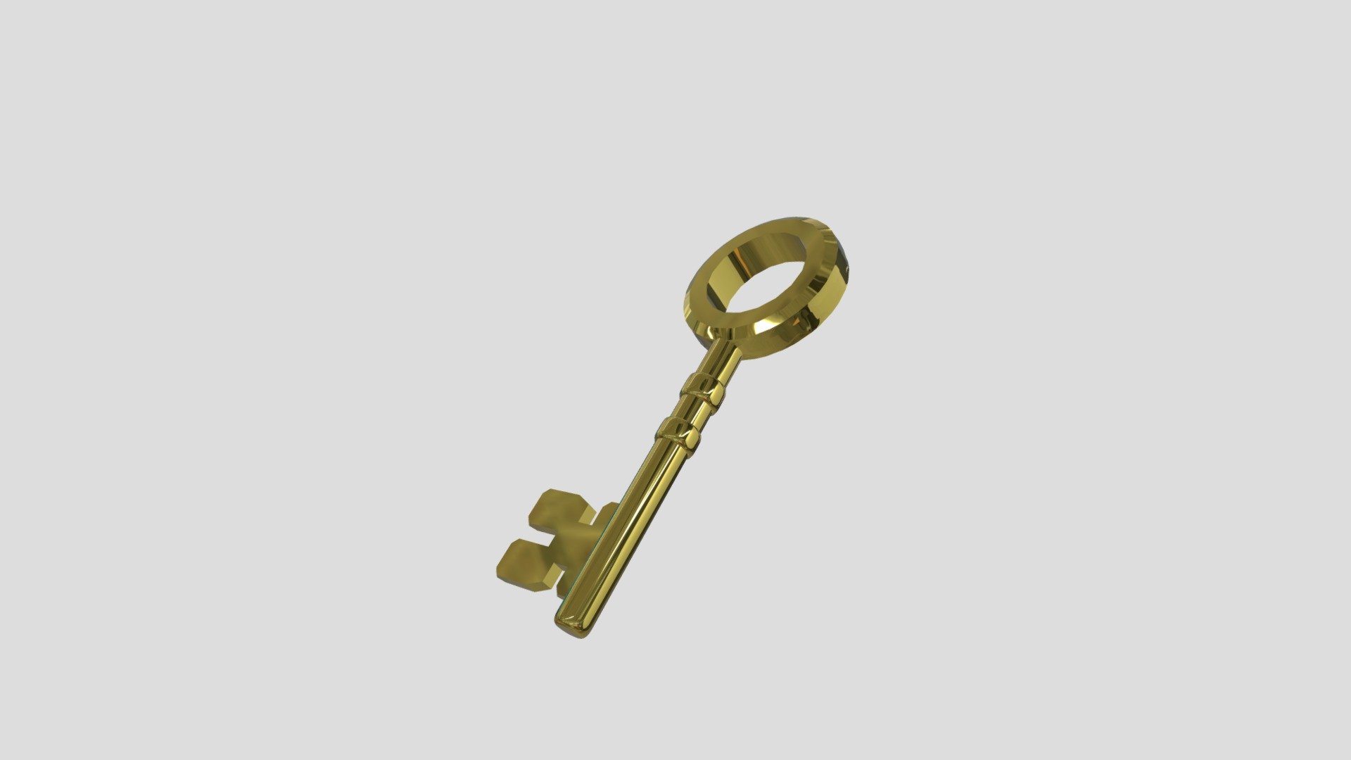 Gold Key - 3D model by Bill Bui (@Billbui) 3d model