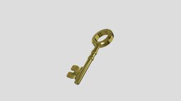 Gold Key key, lock, open, puzzle, golden, gold, door