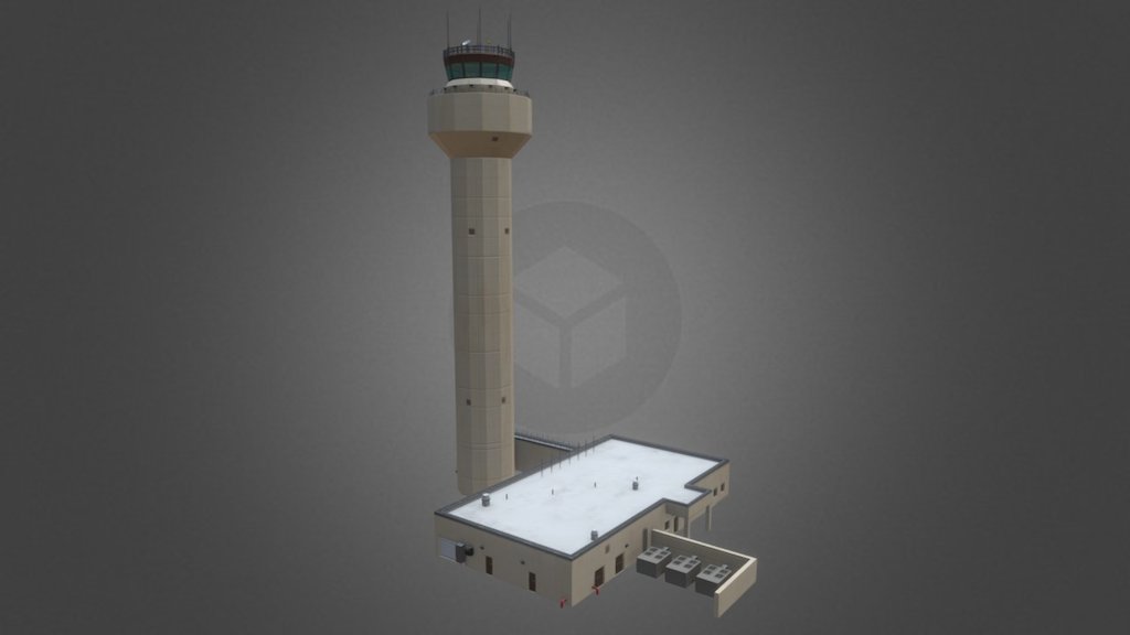 Airport Control Tower - Airport Control Tower - 3D model by ArtSize3D 3d model