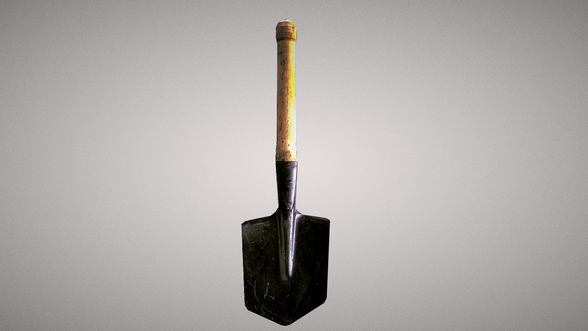 Legendary throwing or meele weapon, in spite of it non-weapon purpose. It using in russian army very long time as shovel or as weapon 3d model