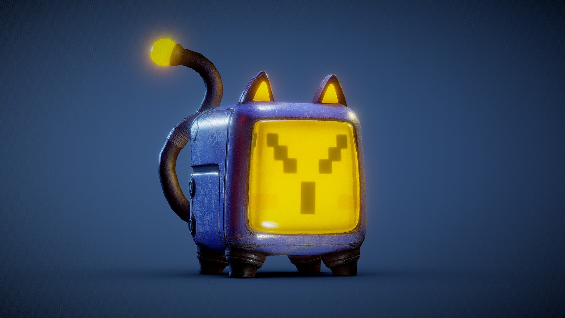 Simple robocat.

If you want to support the author, you can send donations to https://www.donationalerts.com/r/shedmon - RoboCat - Download Free 3D model by Shedmon 3d model