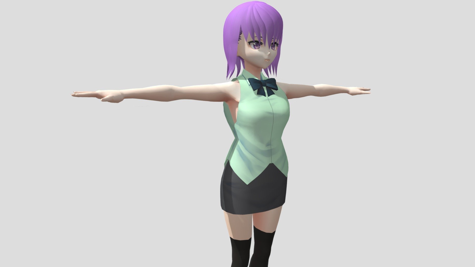 Model preview



This character model belongs to Japanese anime style, all models has been converted into fbx file using blender, users can add their favorite animations on mixamo website, then apply to unity versions above 2019



Character : Hoshino

Verts:15877

Tris:24158

Sixteen textures for the character



This package contains VRM files, which can make the character module more refined, please refer to the manual for details



▶Commercial use allowed

▶Forbid secondary sales



Welcome add my website to credit :

Sketchfab

Pixiv

VRoidHub
 - 【Anime Character / alex94i60】Hoshino (V2) - Buy Royalty Free 3D model by 3D動漫風角色屋 / 3D Anime Character Store (@alex94i60) 3d model