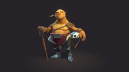 Orc Warrior warrior, orc, animations, xyz, character, gameart, stylized, stylgraduate