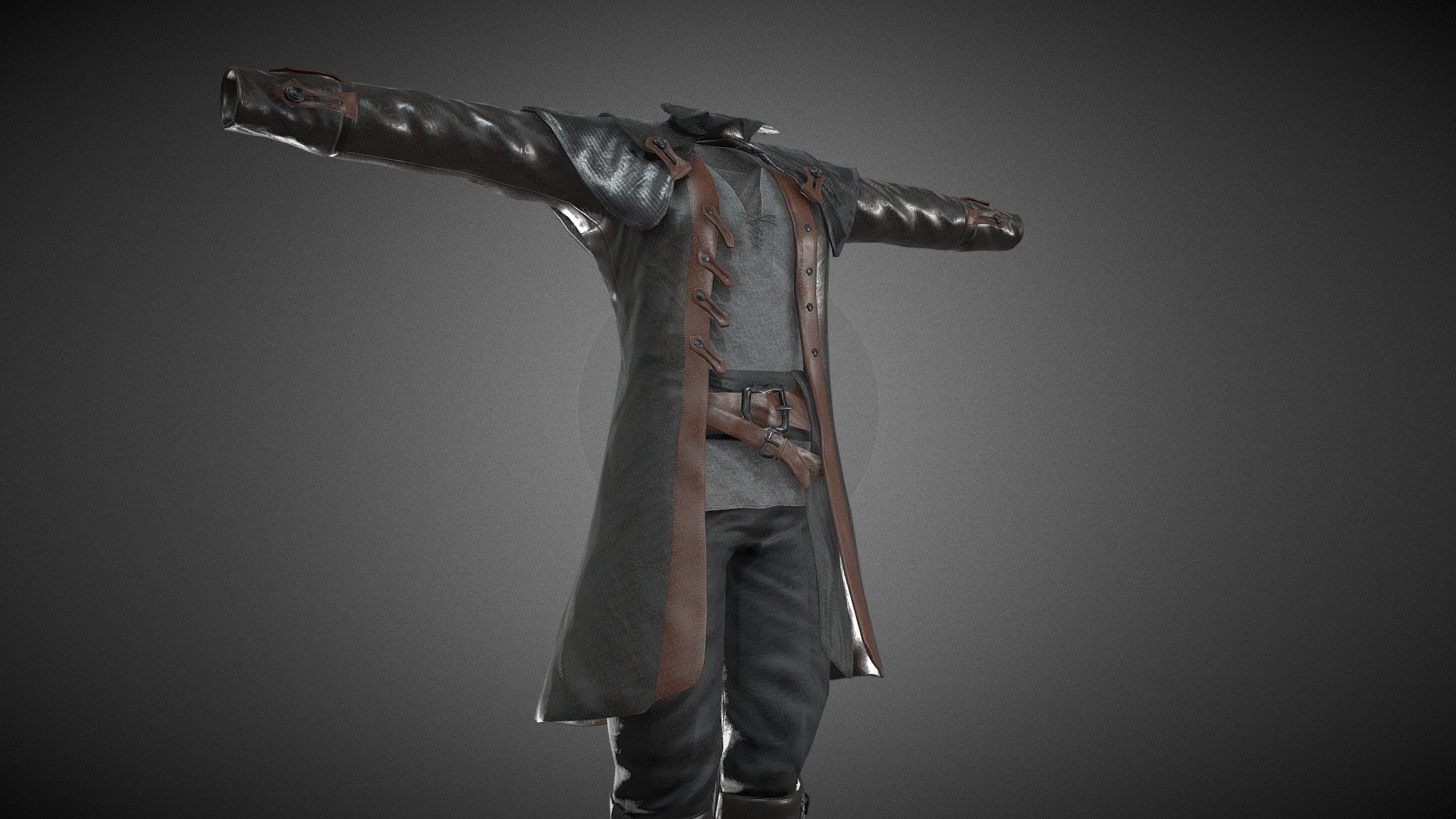 CG StudioX Present :
Male Pirate Outfit lowpoly/PBR




This is Male Pirate Outfit Comes with Specular and Metalness PBR.

The photo been rendered using Marmoset Toolbag 3 (real time game engine )


Features :



Comes with Specular and Metalness PBR 4K texture .

Good topology.

Low polygon geometry.

The Model is prefect for game for both Specular workflow as in Unity and Metalness as in Unreal engine .

The model also rendered using Marmoset Toolbag 3 with both Specular and Metalness PBR and also included in the product with the full texture.

The product has ID map in every part for changing any part in the model .

The texture can be easily adjustable .


Texture :



ALL Texture [Albedo -Normal-Metalness -Roughness-Gloss-Specular-ID-AO] (4096*4096)

Three objects (Top-Pants-Boots) each one has it own UV set and textures.


Files :
Marmoset Toolbag 3 ,Maya,,FBX,OBj with all the textures.




Contact me for if you have any questions.
 - Male Pirate Outfit - Buy Royalty Free 3D model by CG StudioX (@CG_StudioX) 3d model