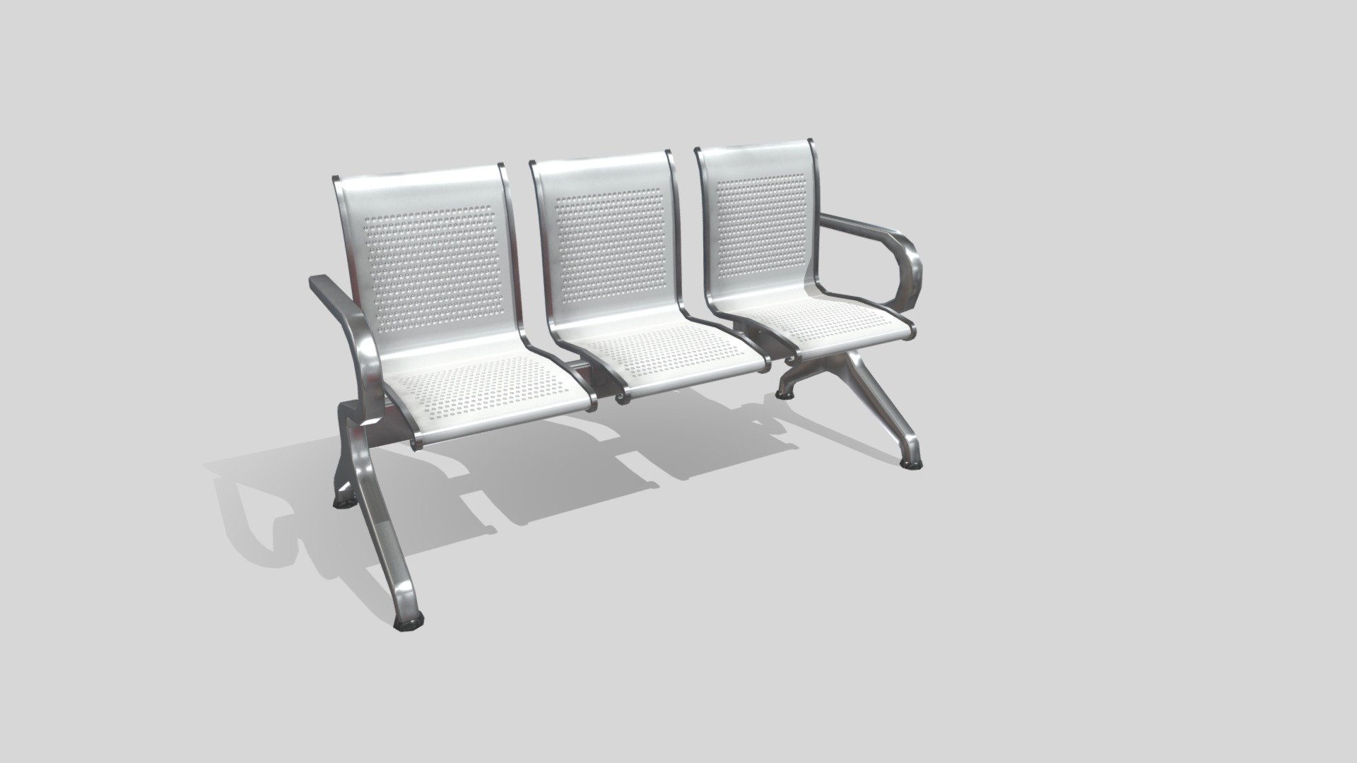 Hospital Waiting Chair Low poly model - Hospital Waiting Chair - Buy Royalty Free 3D model by BrightVisionGame 3d model