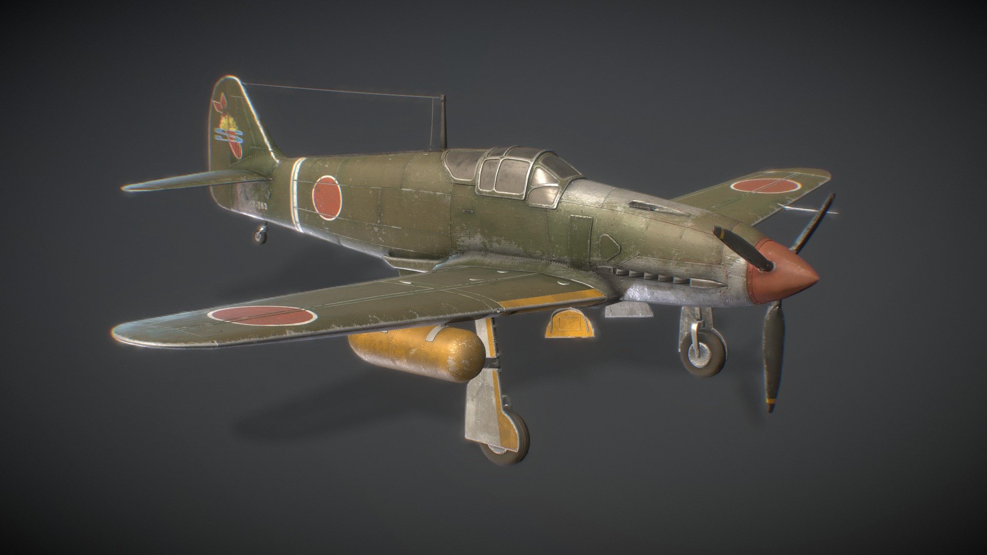 This is a Kawasaki Ki-61 Hien , a WW2 japanese fighter. It has 2 texture sets in 4K and also in 8K.

I created this model as part of an art test and then I decided to texture it until the end. Hope you like it!

Artstation: https://www.artstation.com/williamornelas - Kawasaki Ki-61 / Japanese WW2 Fighter - Buy Royalty Free 3D model by williamornelas 3d model