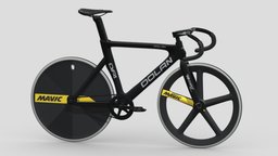 Dolan DF4 Carbon Track Bike bike, bicycle, frame, stadium, track, road, speed, cycle, cycling, carbon, realistic, training, professional, olympic, championship, dolan, biking, 3d, racing, sport, race, df4