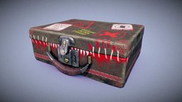 Om-Nom-Nom Suitecase (Suitcase Challenge) style, case, travel, suitcase, substancepainter, substance, low-poly, model, horror, suitcasechallenge