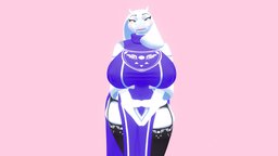 Toriel Mama | VRChat Avatar furry, undertale, toriel, female, animated, rigged