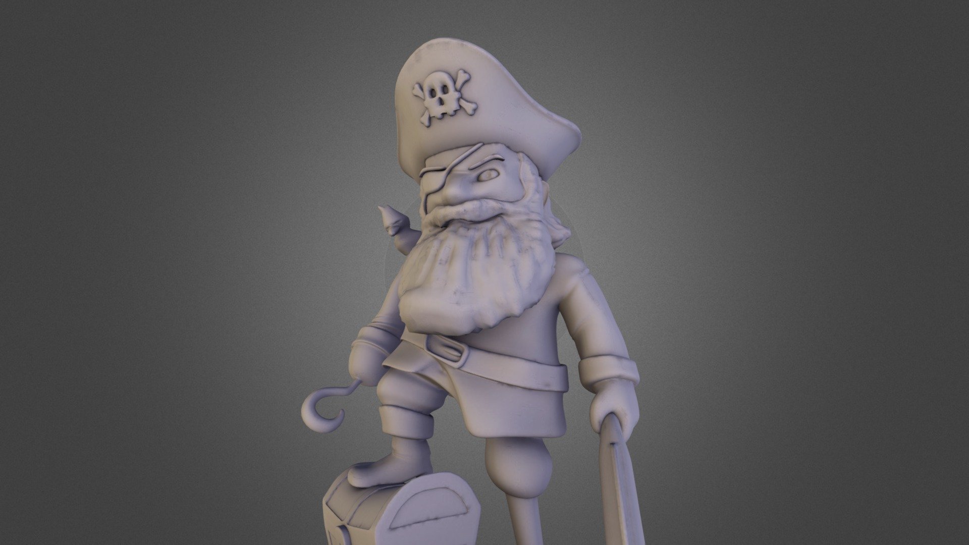 Pirate - 3D model by vision3 3d model