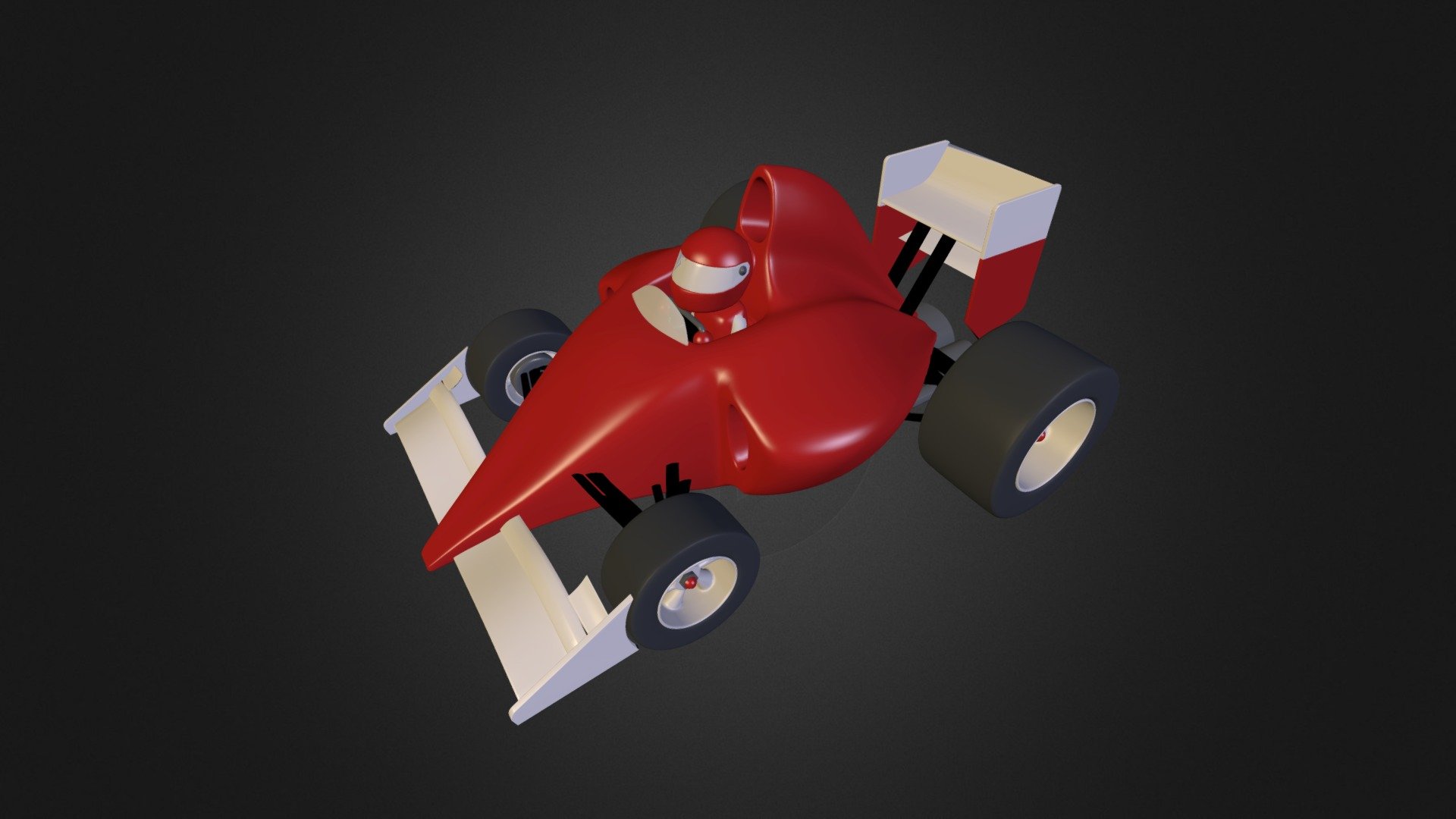 influenced by the McLaren Tooned animations, I tried to make my own version of a cartoon-looking Formula One car.
&nbsp;

[ Original Render is here ]&nbsp;
 - F1 Car Tooned - 3D model by pyradesign 3d model