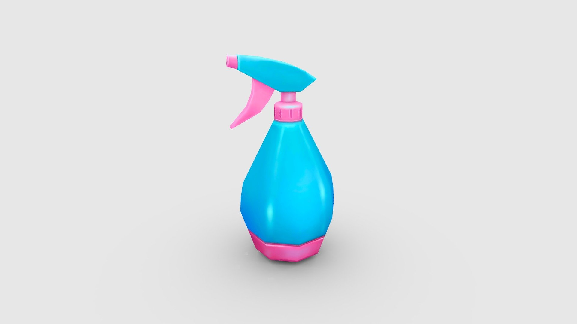 Cartoon Blue Spray Bottle - watering can - sprinkling can Low-poly 3D model - Blue Spray Bottle - watering can-sprinkling can - 3D model by ler_cartoon (@lerrrrr) 3d model