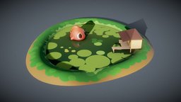 Lake fish, cute, creatures, stylised, 3dmodelling, blender3d-modeling, blender, blender3d, stylized, 3december2022challenge