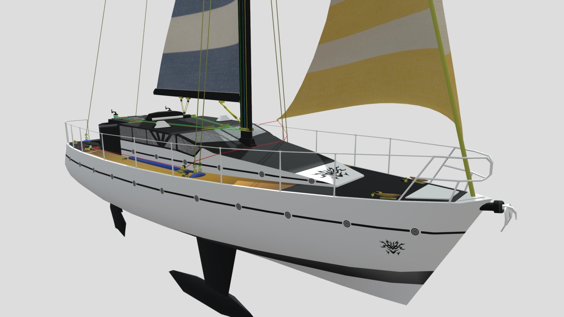 Boat 49 - Download Free 3D model by gogiart (@agt14032013) 3d model