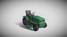Mower-tractor | Game Ready grass, garden, unreal, mower, tractor, realistic, unity, pbr