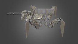 model520 silo, hard-surface, substance, 3d-coat, weapons