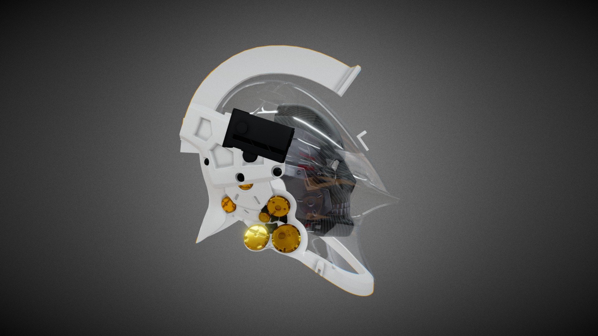Fan art of Ludens Helmet (Kojima Productions) - Ludens Helmet with Mask Fan Art - 3D model by Egi Setiawan (@giseti) 3d model