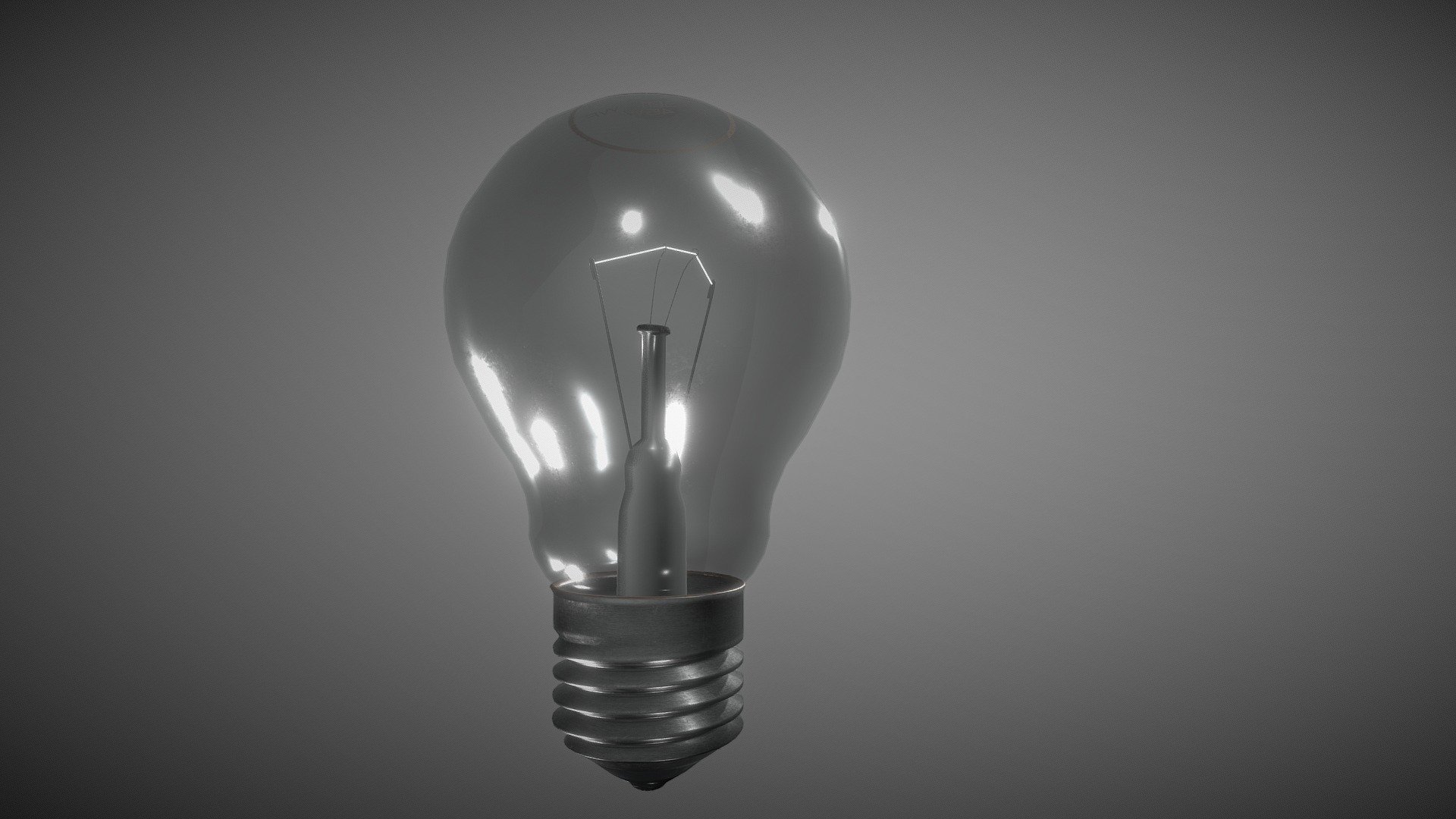 A Simple glass bulb with metal + plastic details - Light Bulb - Download Free 3D model by ordinar.human 3d model