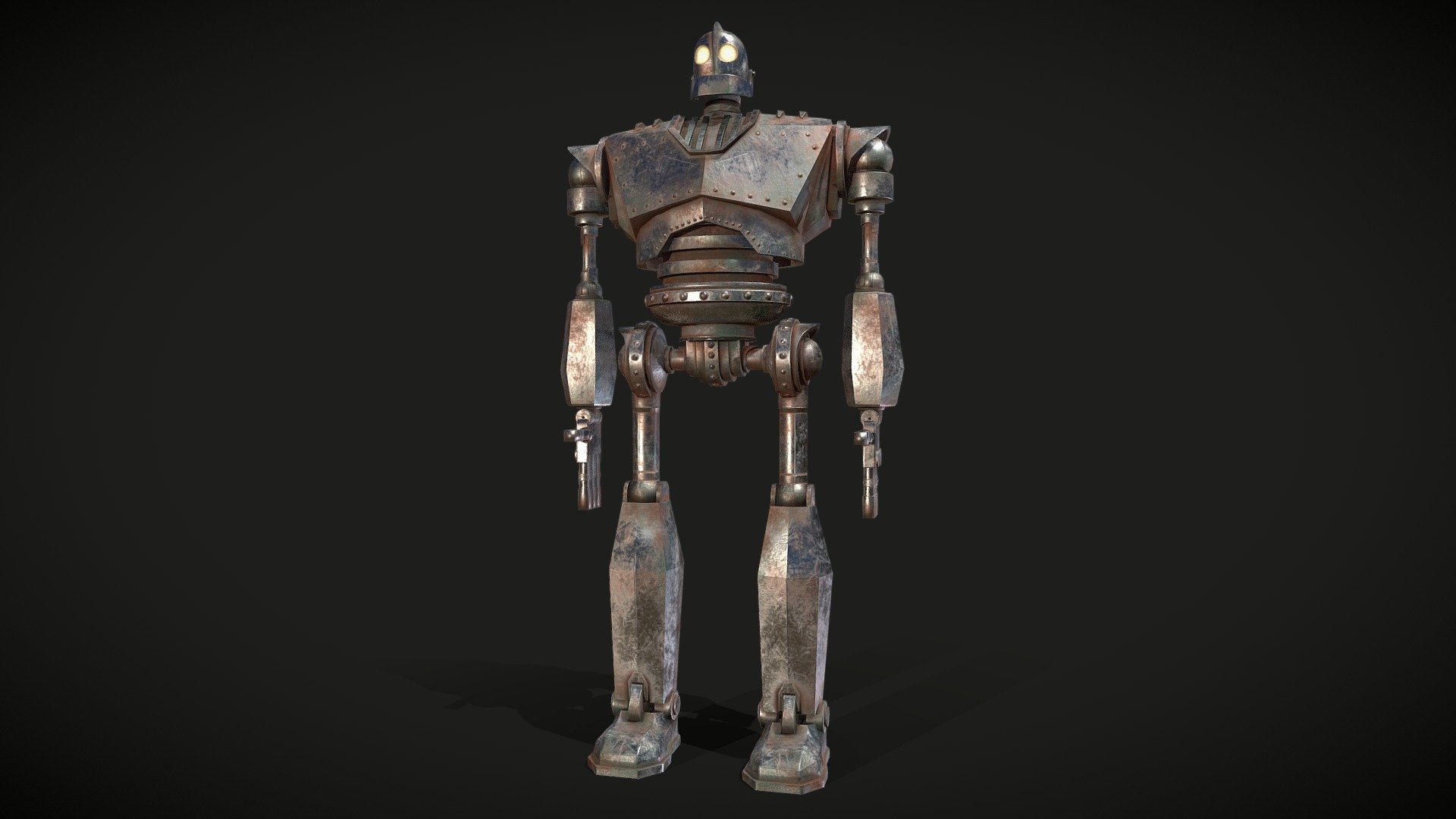 My work for the CG course - HEAJ 2020-2021 
Highpoly and Lowpoly with Maya, Texturing with Substance - The Iron Giant - 3D model by Eldunarya 3d model