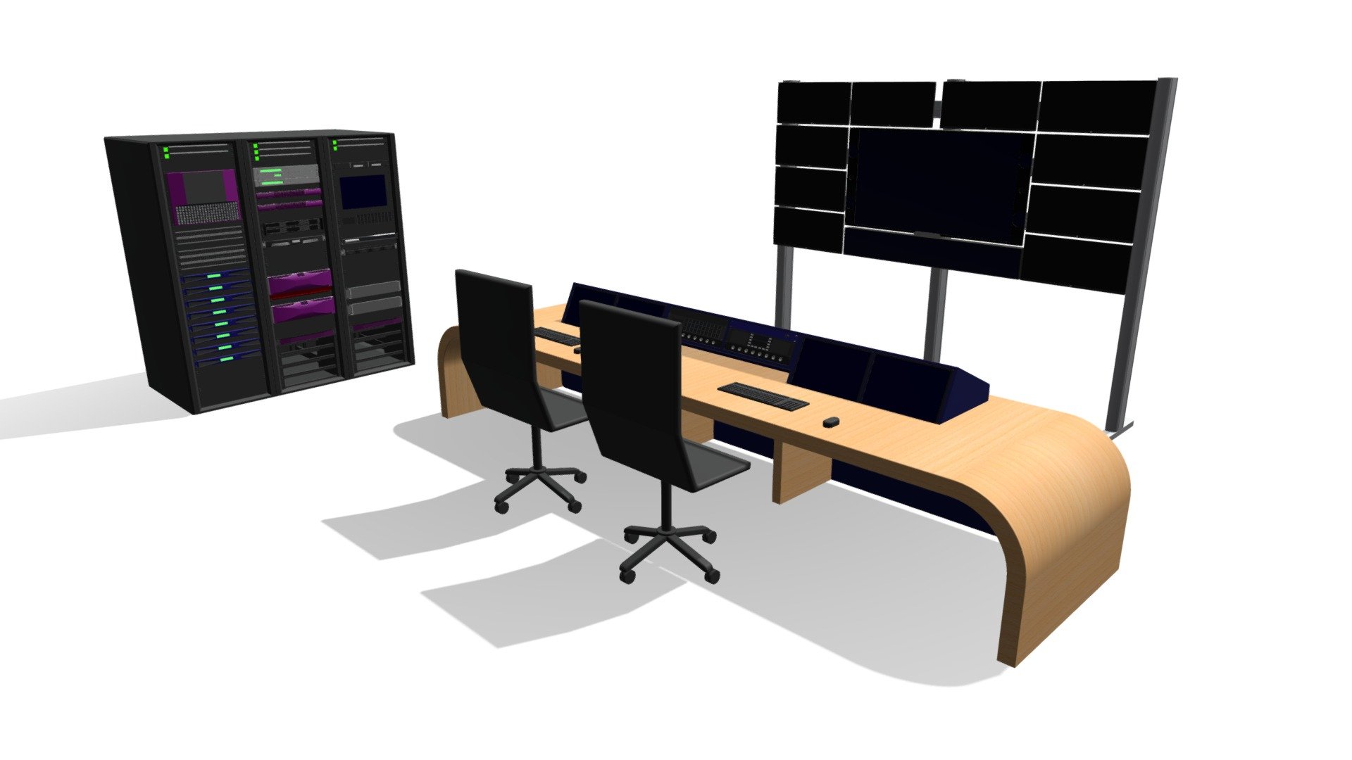 Satellite Monitor &amp; Recording System
For control room environments
Modelled to scale - Satellite Monitor & Recording System - 3D model by cavicom (@ASI) 3d model