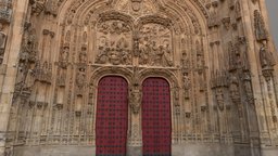 Facade detail of the new cathedral of Salamanca cathedral, spain, medieval, gothic, salamanca, cultural-heritage, realitycapture, scan