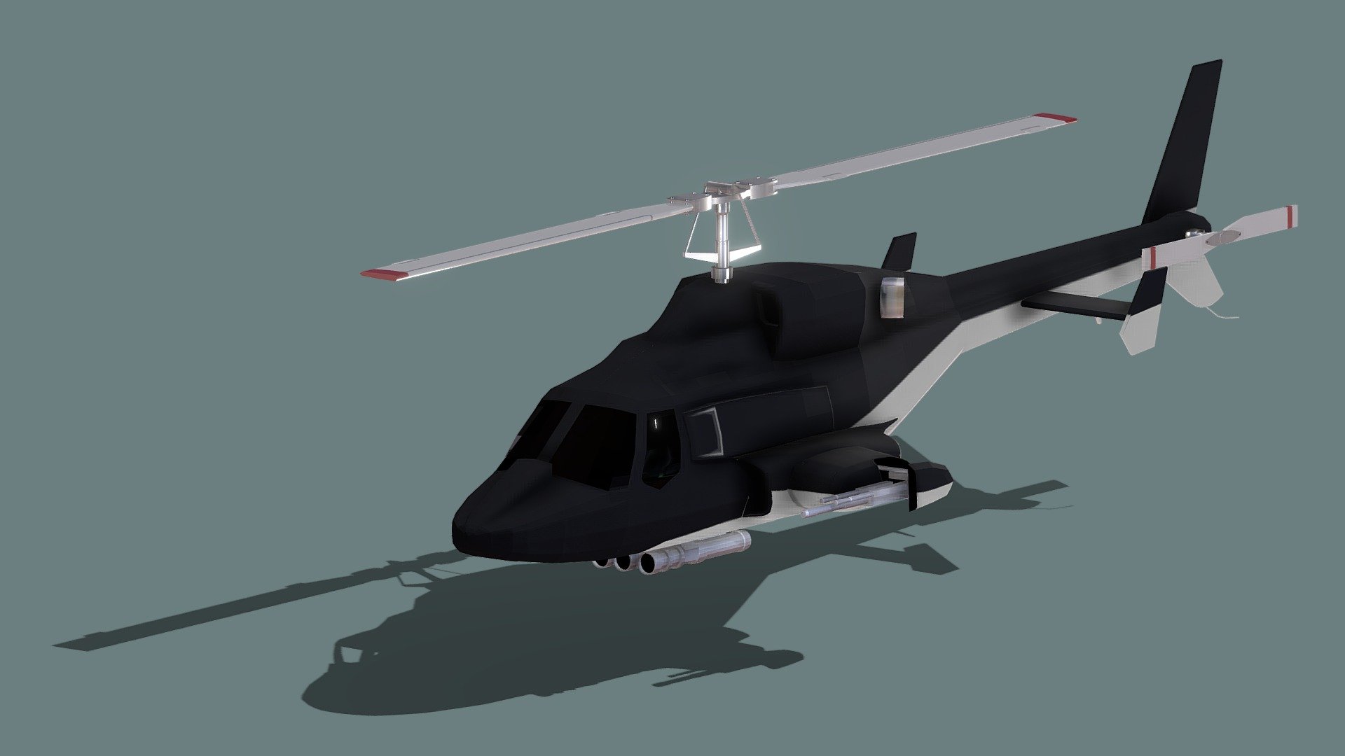 Airwolf - 3D model by R4-8-BIT 3d model