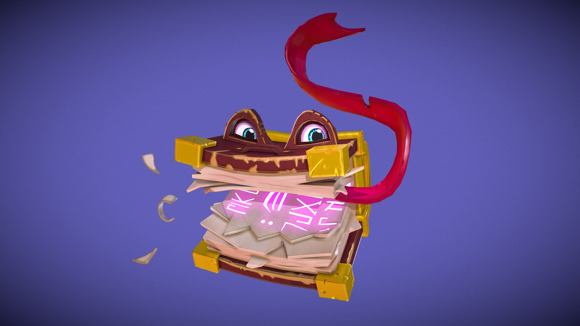 You want to cast a spell? I want to cast a spell!

Babbling Book that I made for the fifth week of #SketchfabWeeklyChallenge.

Remembered the times playing Hearthstone when I was in Highschool, some good times.

Based on an artwork made by AJ Nazzaro.

Made with Maya, Zbrush and Substance Painter 3d model