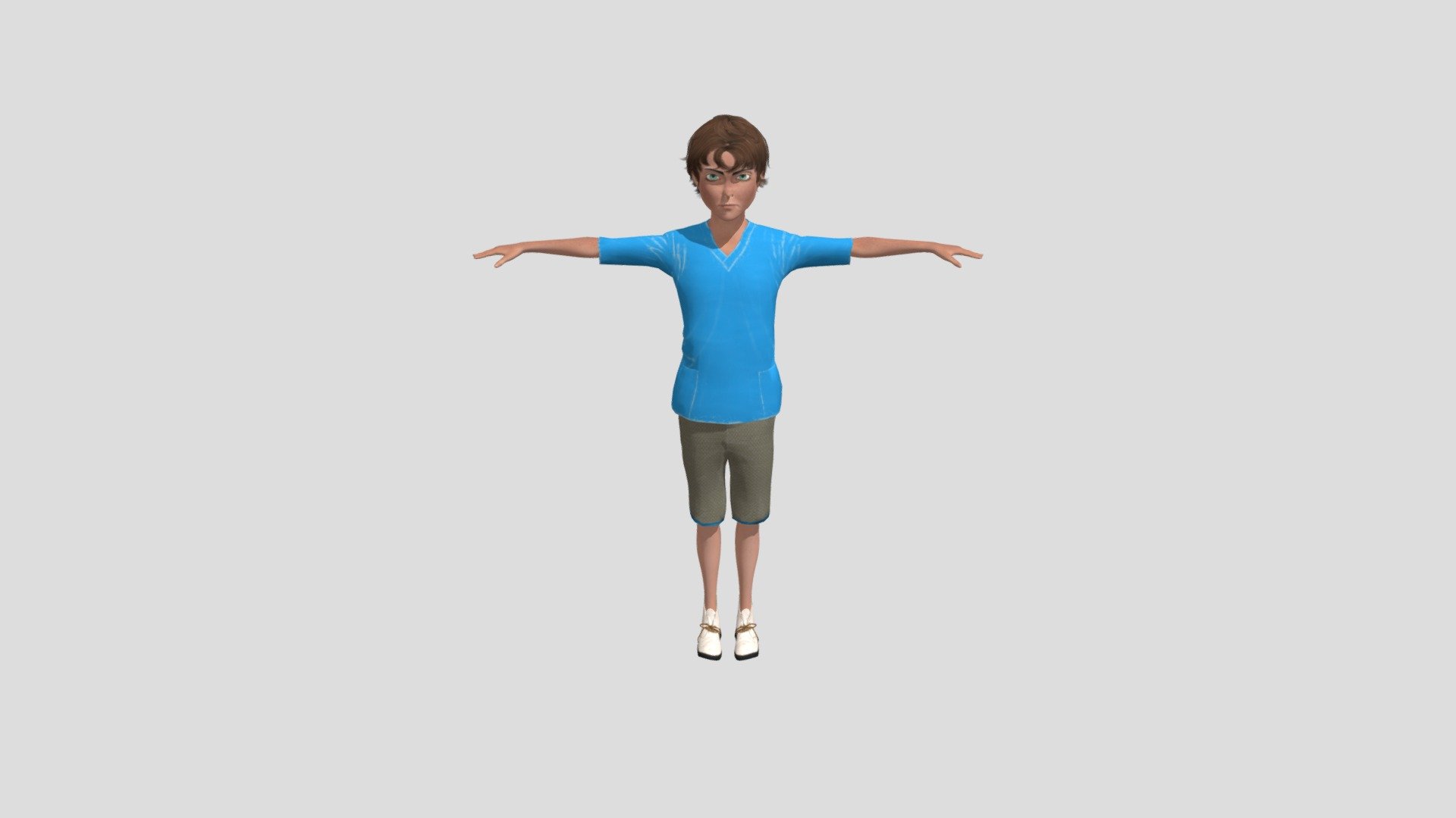 LAOMUSIC ARTS 2023

presents

laos Toon Male Teen

Features:
- High quality polygonal model
- render with V-Ray in 3ds Max/Maya &amp; C4D
- V-ray &amp; Standard material 
- Model has all materials applied
- all parts and materials renamed
- suitable for close up render
- scene include IBL lighting used in the preview
- display unit scale : metric (cm)

8  Objects
Polys:
18012
Vertex:
19601

Size:
Length: 0.25m
Width: 1.5m
Height: 1.68m

File formats:
- Autodesk Max 2018.4 V-Ray 3.6 (CAT, Biped, VRay &amp; Scanline)
- Autodesk Maya 2018.5 -VRay 3.6
- C4D R19 V-RayForC4D 3.6
- Autodesk FBX 2018.1
- OBJ
- SketchUp 2017
- Blender 2900/Eevee
- textures included

Notes:

The preview images were rendered on 3ds Max 2018 with V-ray.
Poly and vertex count does include the backdrop wall.
Enjoy and thanks for your interest !
Also check out our other models by clicking on the user name! - laos Toon Male Teen - 3D model by LAOMUSIC ARTS (@laomusicArts) 3d model