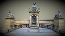 Prague, Czech Republic. Bust of Vítezslav Hálek 3dscanning, prague, capturingreality, photogrammetry